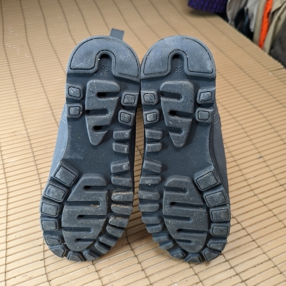 Polar Womens Lace Up Faux Fur lined and trim Mid Calf Waterproof Grey Winter Boo - Picture 8 of 9